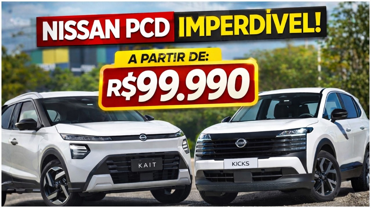 🚨 NISSAN PARA PCD ABRIL 2026: CARROS COM DESCONTOS INCR&Iacute;VEIS E O MAIS BARATO POR R$ 99.990!