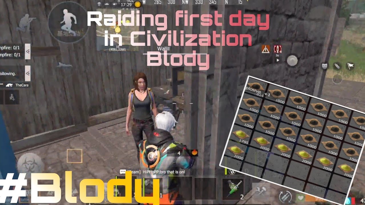 Raiding First day in blody#civilization #ldrs #lios || HellGodRider || last island of survival #IND