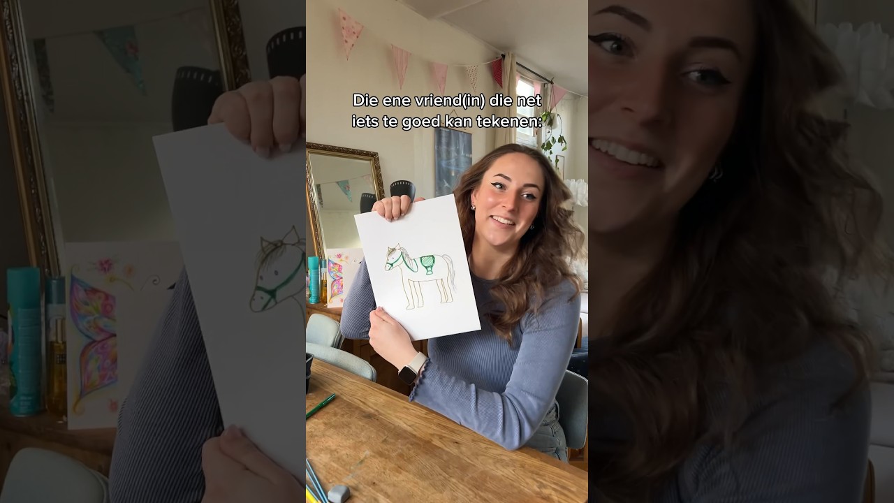 Ik scheurde @lievemerlijn haar tekening kapot?! 😳✍️🎨🖼️