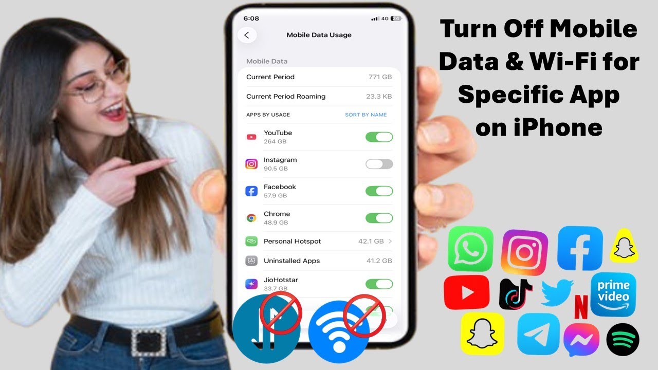 How to Turn Off Mobile Data & WiFi for a Specific App on iPhone