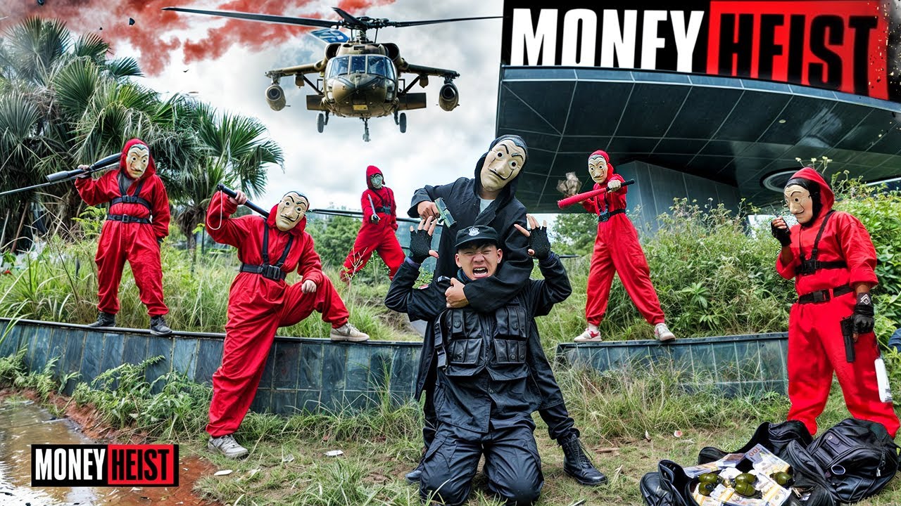 Parkour MONEY HEIST Season 2 | POLICE Money Back Mission | POV chase In REAL LIFE