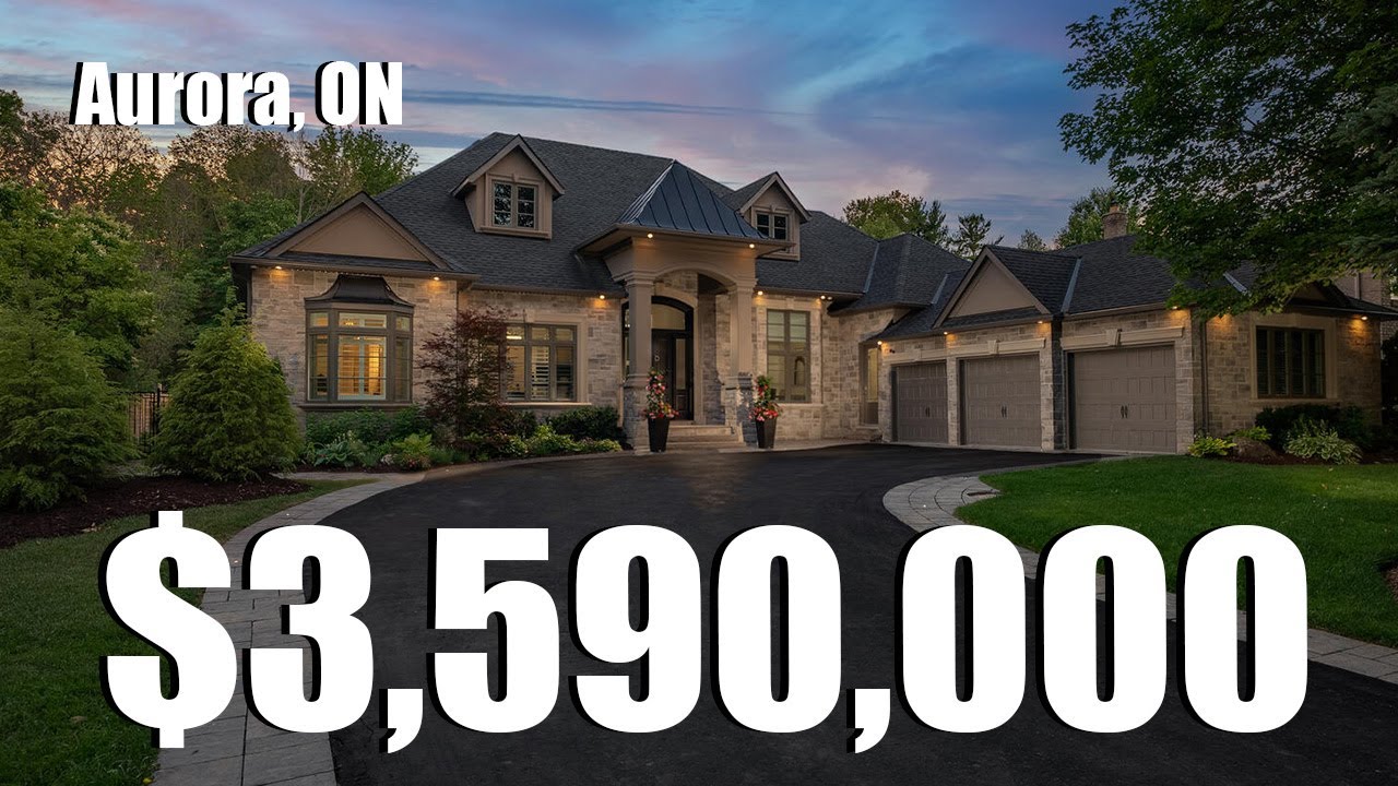 ONE OF THE RAREST PROPERTIES ON THE MARKET!!!! Custom Luxury Bungalow in Aurora Ontario For Sale!!!