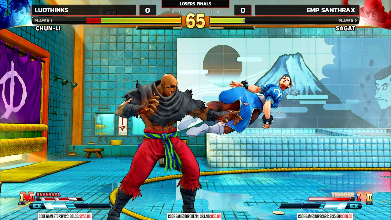 [SFVCE] Losers Final - Ludthinks (Chun-Li) vs Santhrax (Sagat) - NLBC 202