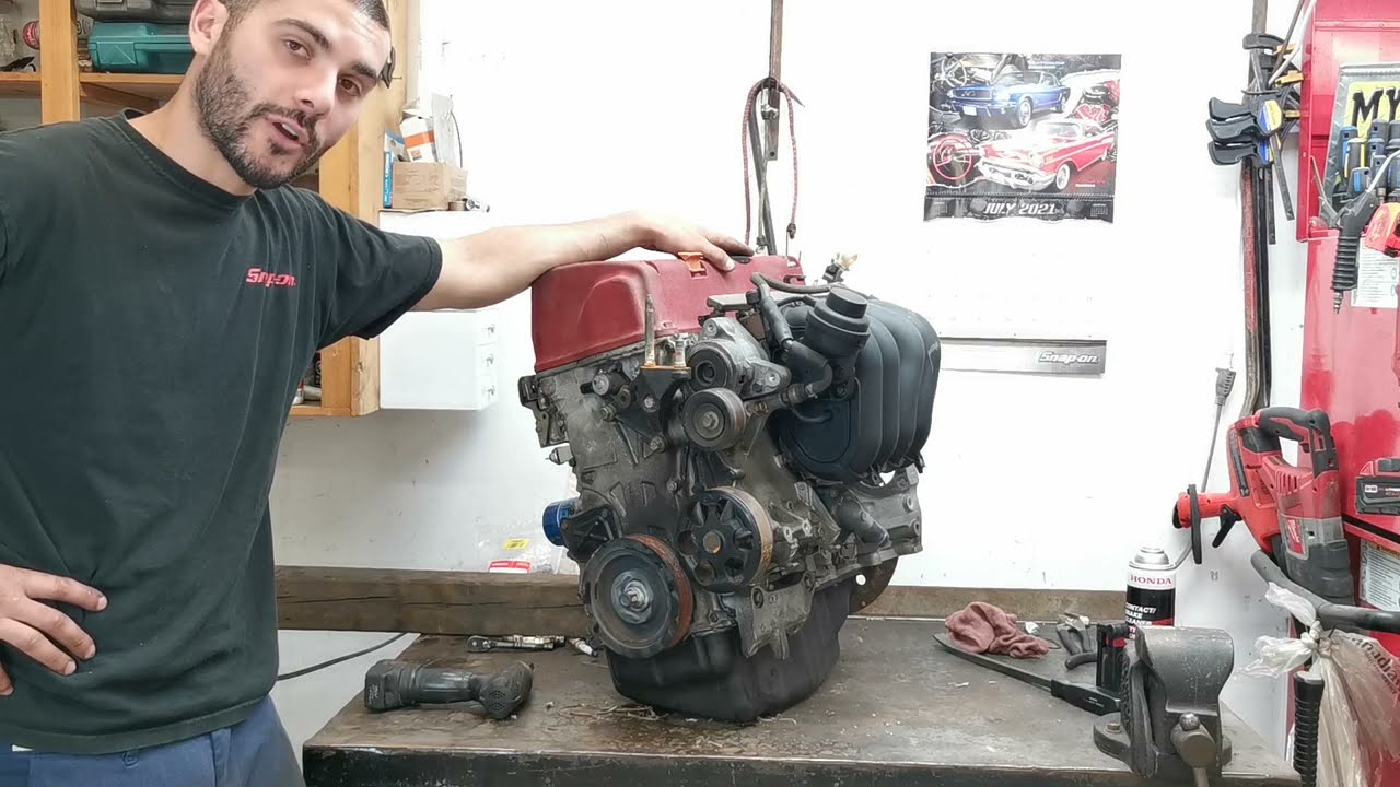 Замена водяного насоса и термостата HONDA K20 / K24