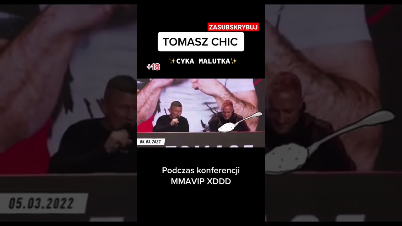 TOMASZ CHIC WCIĄGA.. NA KONFERENCJA MMA VIP #najman #tomaszchic #mmavip #shorts