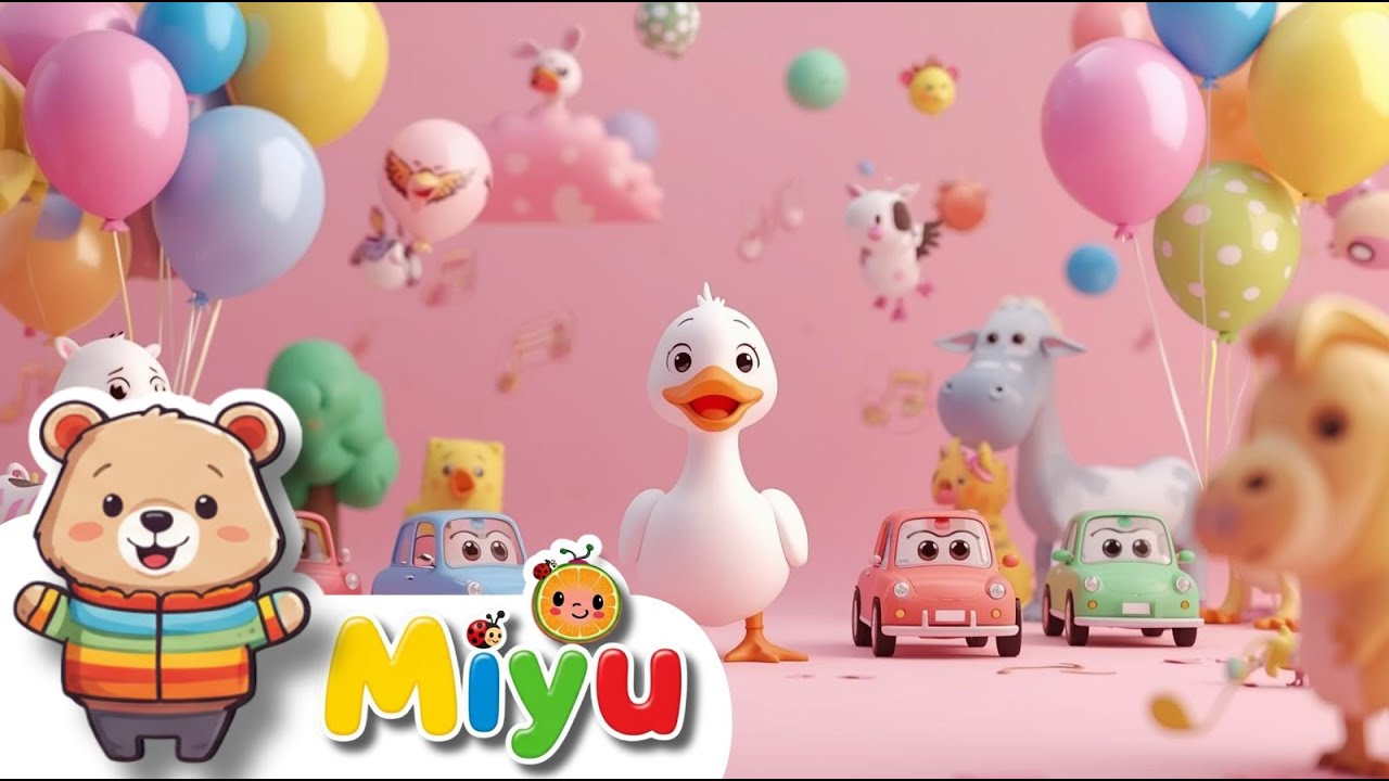 🚗💨 ¡Las Ruedas del Autobús y Más! Canciones Infantiles - Miyu para Aprender y Bailar en Familia 🎶