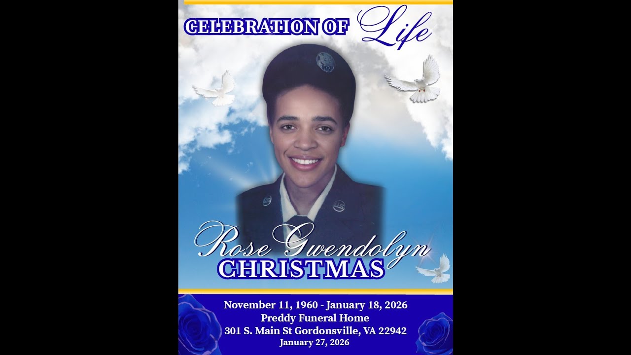 Celebration of Life for Sister Rose Gwendolyn Christmas January 27, 2026