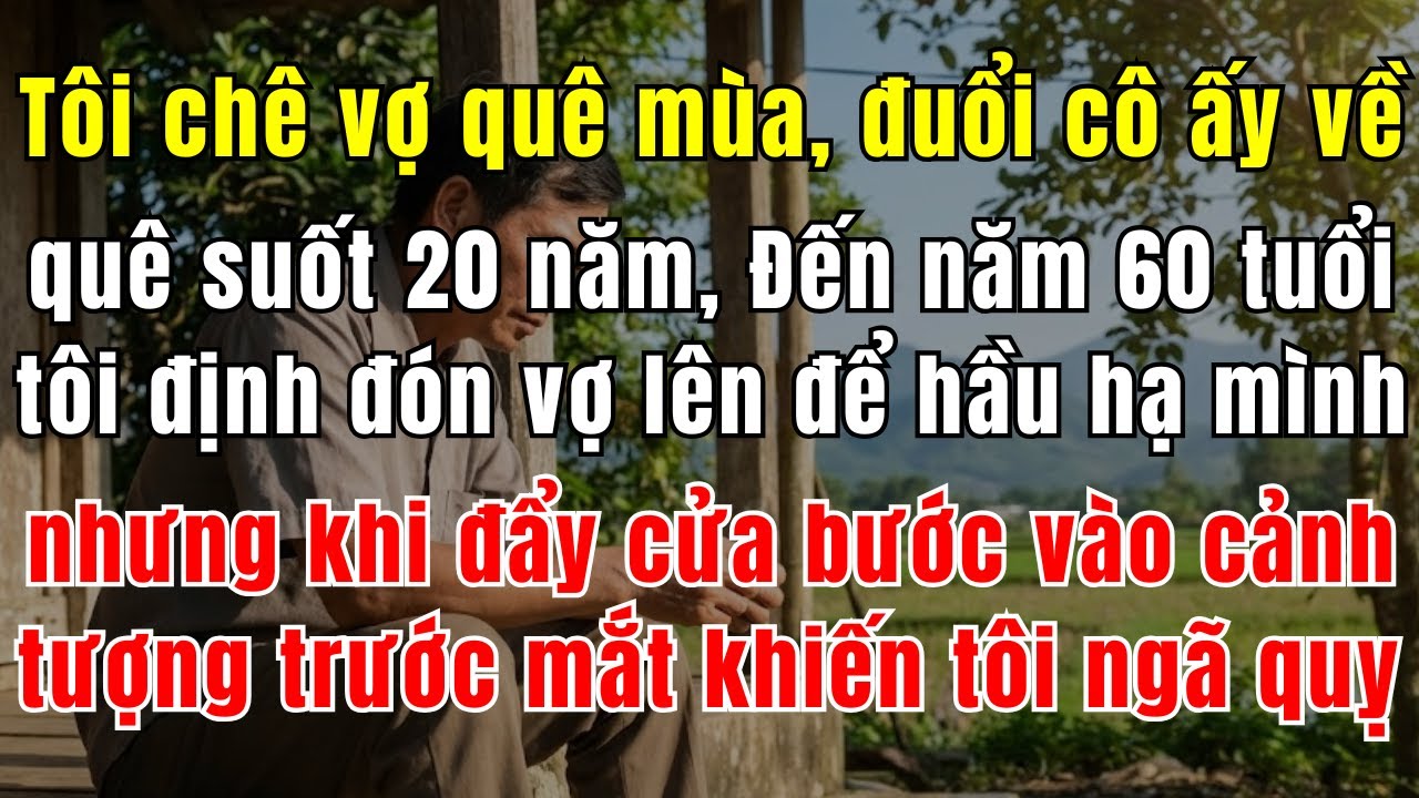 Tôi Chê Vợ Quê Mùa, Đuổi Cô Ấy Về Quê Suốt 20 Năm. Đến Năm 60 Tuổi, Tôi Định Đón Vợ Lên Để Hầu Hạ