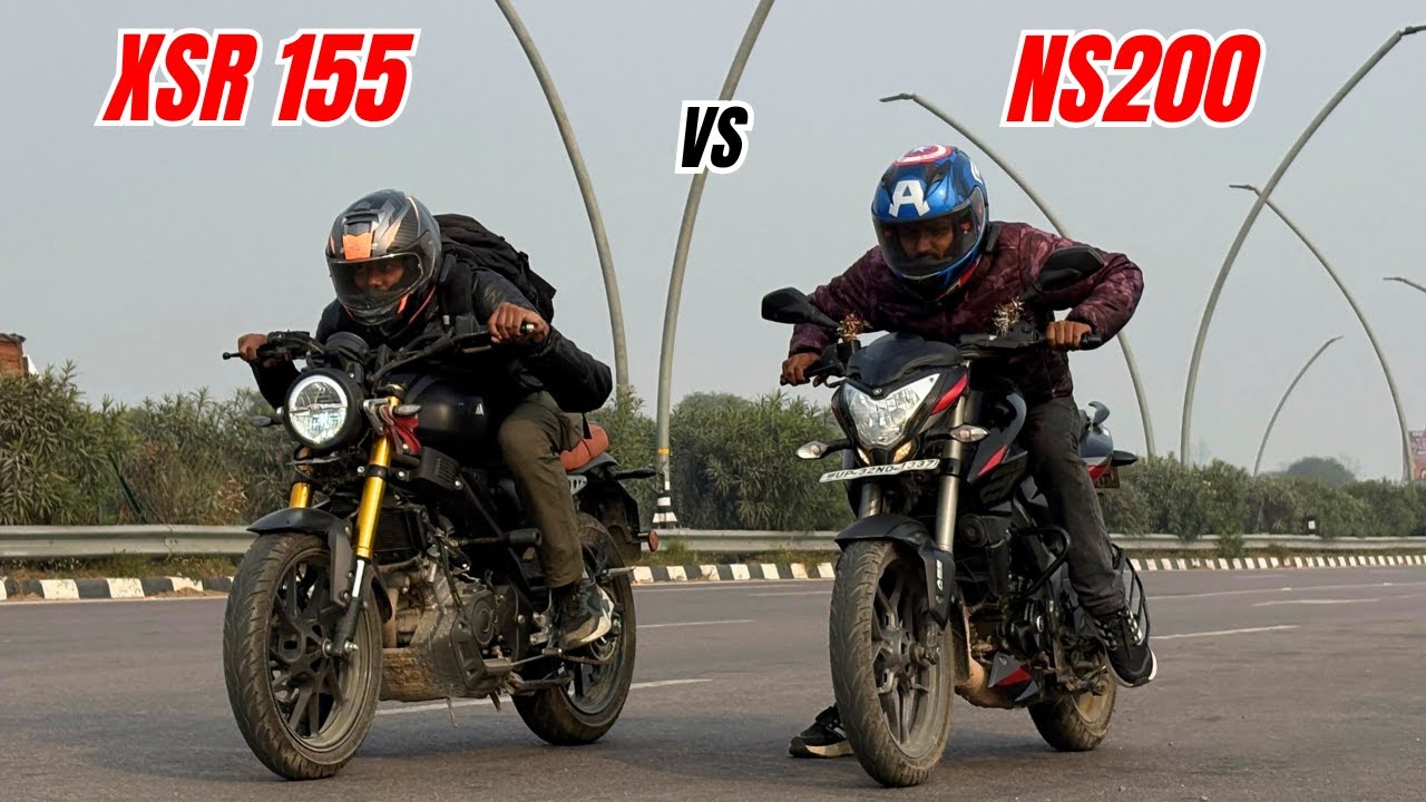 Yamaha XSR 155 vs NS200 Performance Test