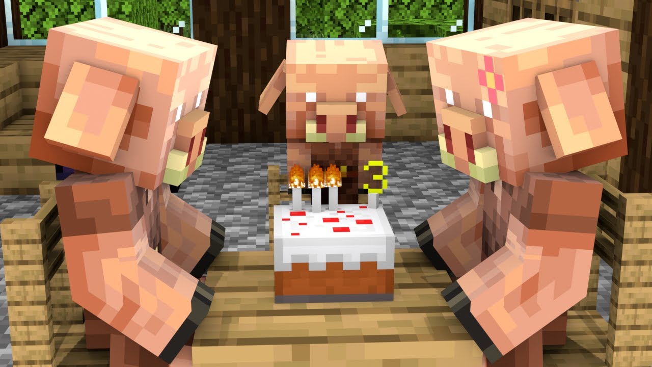 Baby Piglin and Baby Zombie Sad Story - Minecraft Animation