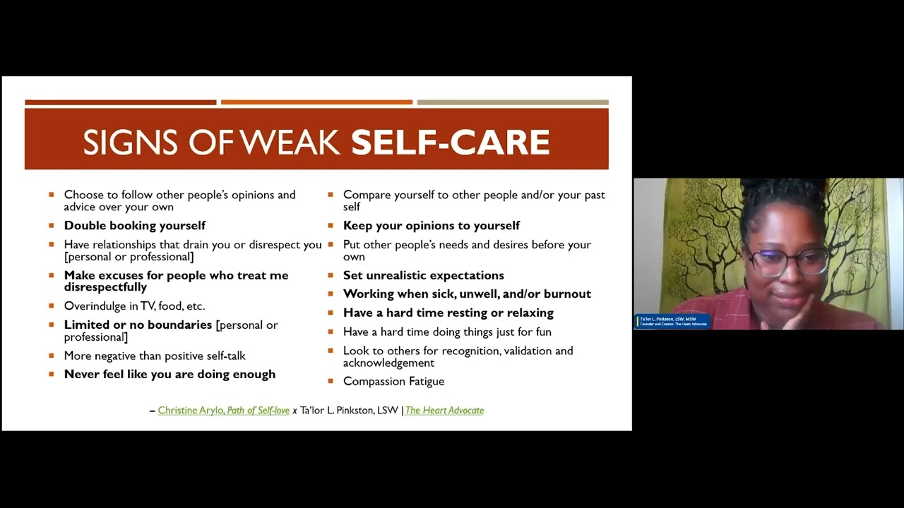 Self-Care Matters, Interactive Journaling Workshop - Ta'Lor Pinkston, LSW, MSW - CPAT Virtual 2022