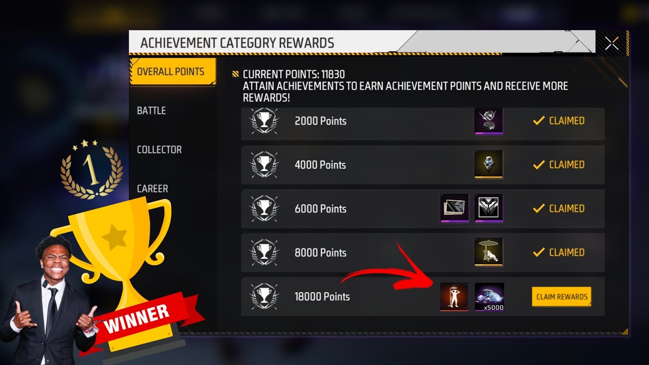 Login Claim Free All Legendary Items in free fire 🔥