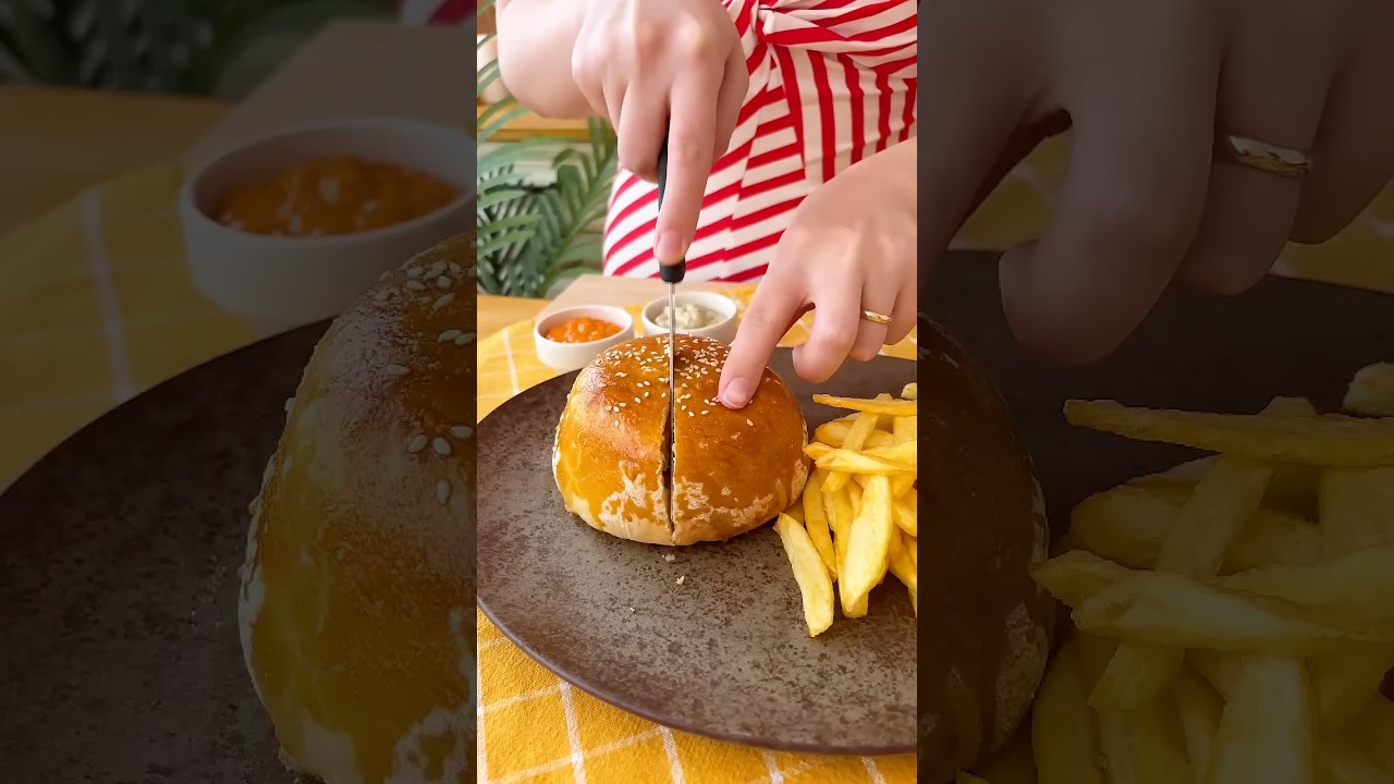 Hellimli Sweet Chili Kapalı Burger 🍔 🌶️ 
