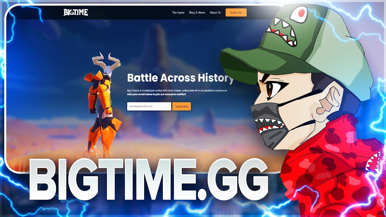 🎯 BIG TIME Multiplayer action RPG that makes collectable NFT's for EVERYONE! #BigTimeSPACE