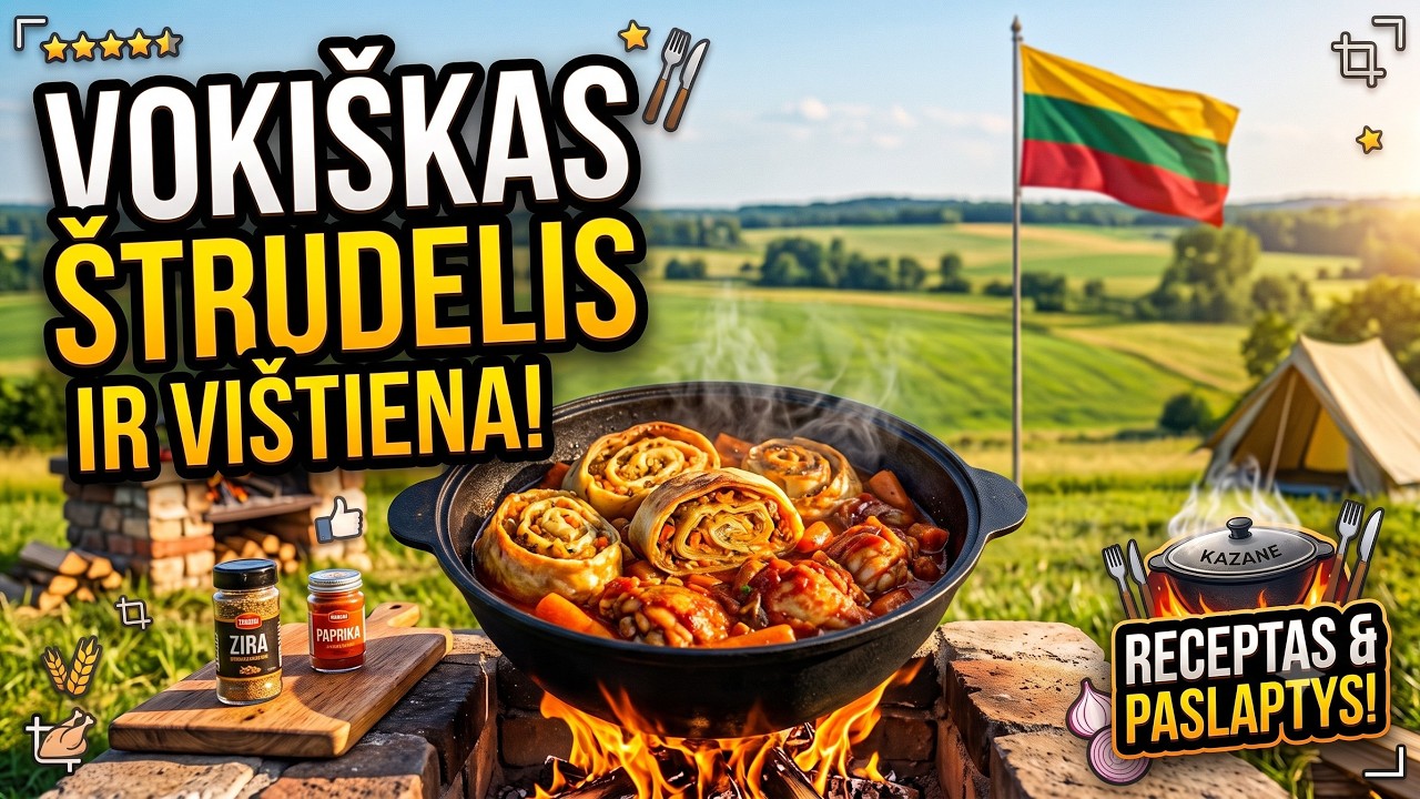 Sekmadienio patiekalas/Vištiena vokiškai ir štrudelis