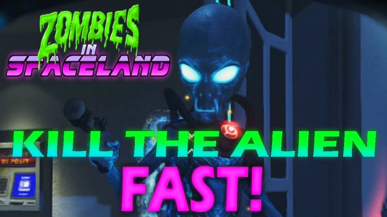 How to Kill the Alien FAST in Boss Battles! - Infinite Warfare Zombies in Spaceland Boss Battle