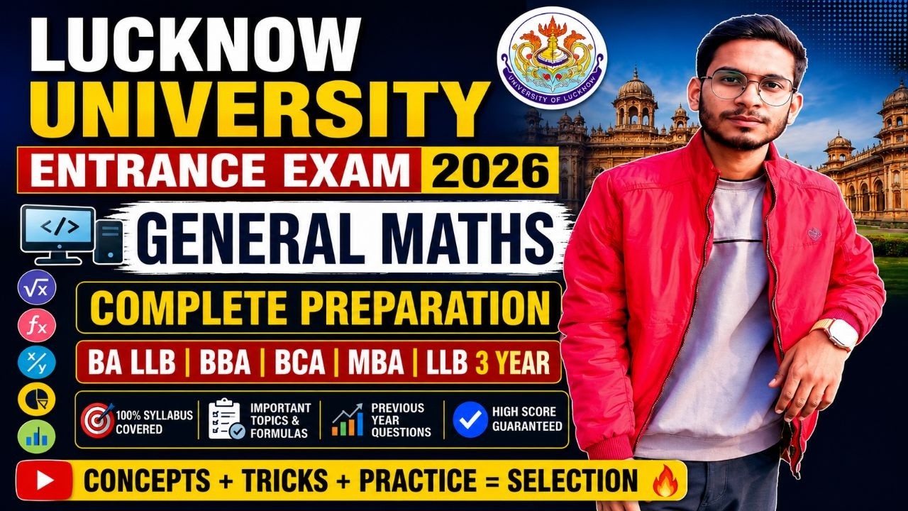 PROFT AND LOSS Lucknow University Entrance Exam 2026 | General Maths  (BA LLB, BBA, BCA, MBA,)