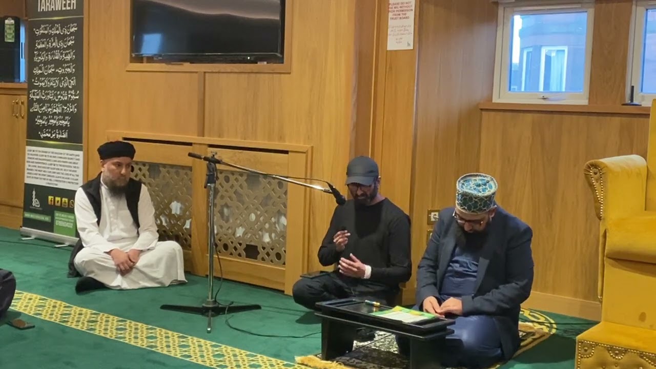 محفل مع معتکف ۔مسجد خضراء گلاسگو سکاٹ لینڈ۔رمضان شریف 1446ء /2025 march