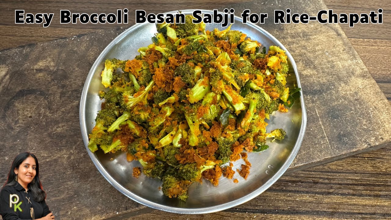 Broccoli Besan Curry For Rice-Chapati-Easy-Ready in 10 minutes
