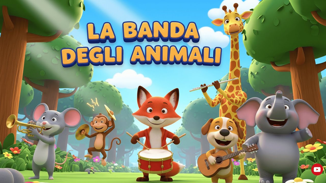 BALLA CON LA BANDA DEGLI ANIMALI! 🎶🦊🐵🐭🐶🐘🦒 | CANZONE PER BAMBINI | MUSICA PER BAMBINI |
