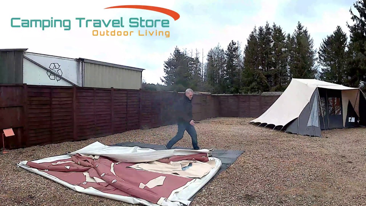 Deflating and packing away a Karsten 380 Air Tent