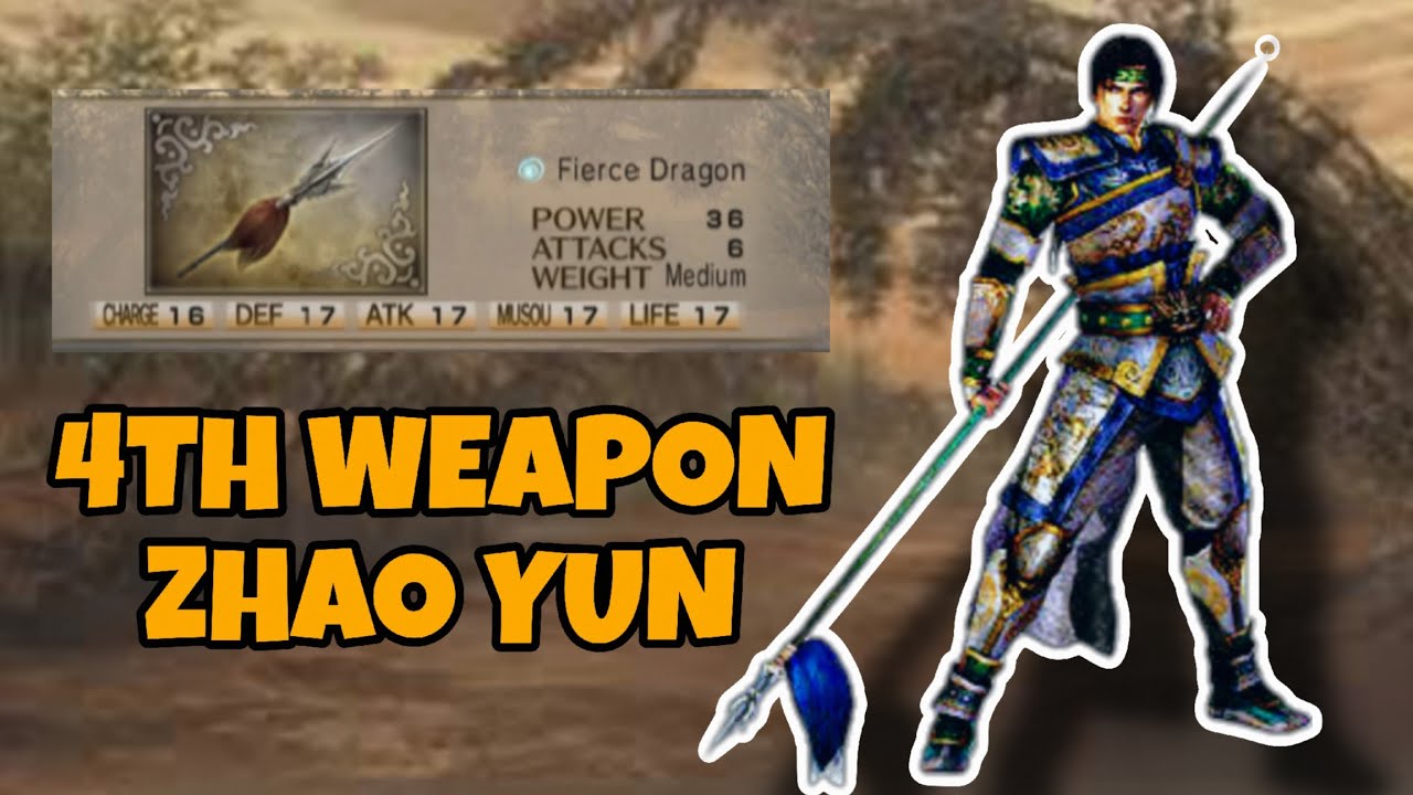 Cara Mendapatkan Senjata 4TH Weapon Zhao Yun Di Dynasty Warriors 5 PS2