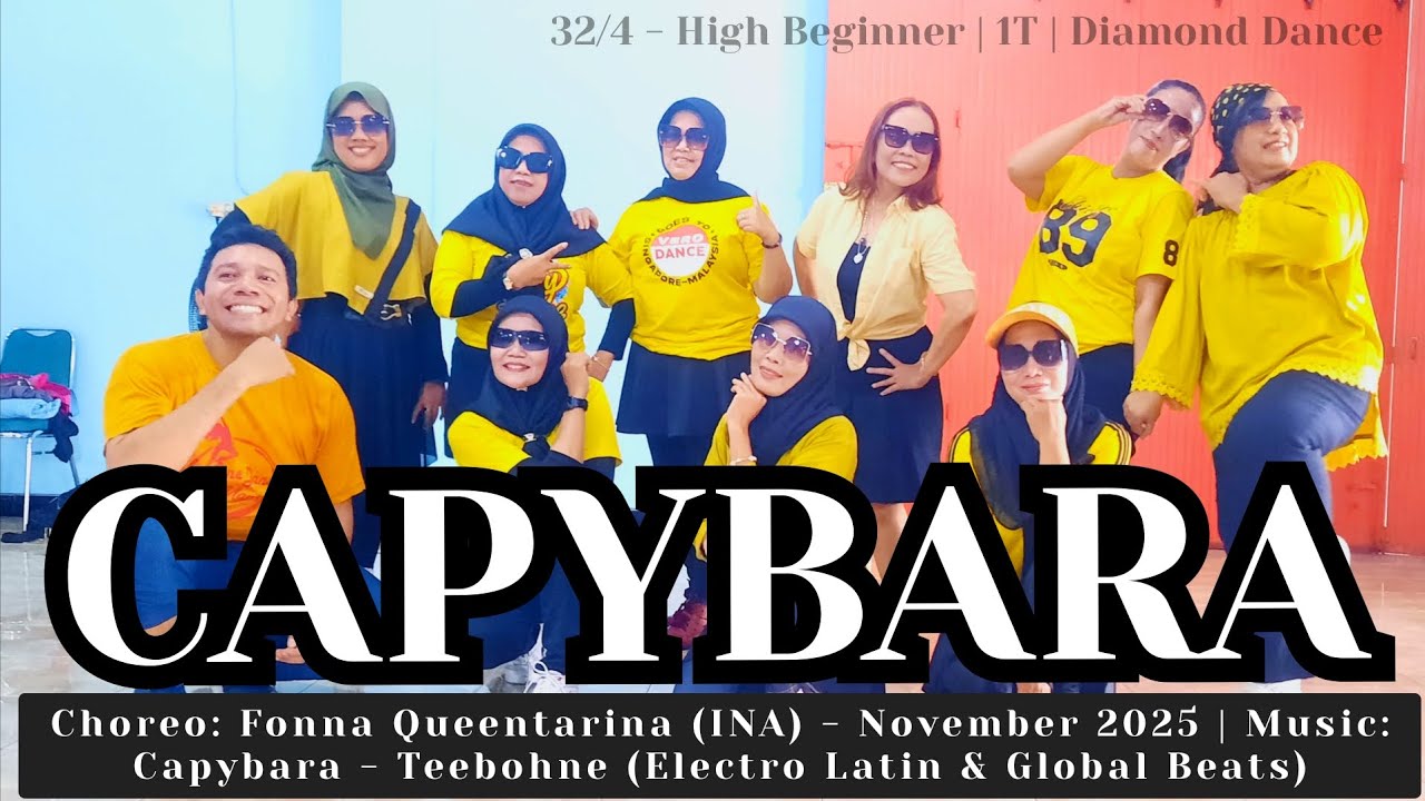 Capybara Line Dance | High Beginner | @fonnaqueentarinafqlinedanc5603 (INA) - Nov 2025
