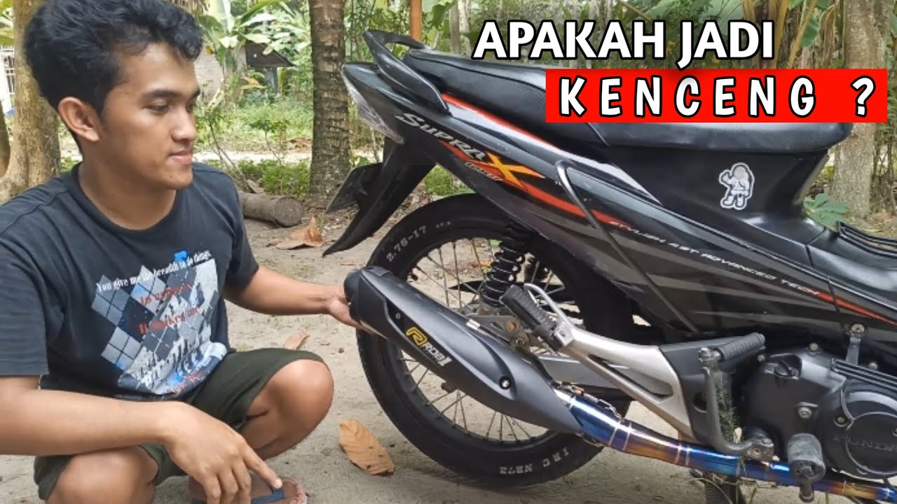 Pasang Knalpot Racing ROB1 Di Supra X 125