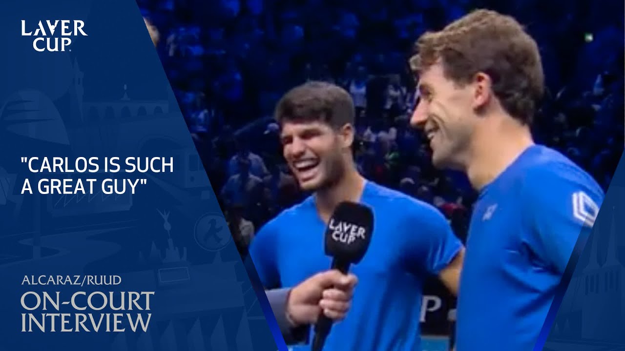 Alcaraz/Ruud On-Court Interview | Laver Cup 2024 Match 9