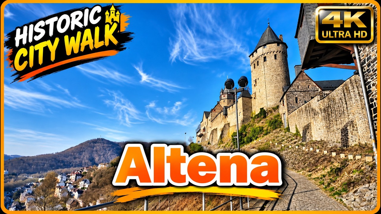 🏰 Altena Castle Walk – Scenic Town Views & Historic Fortress Tour 🇩🇪 | 4K Ultra HD Germany Walk