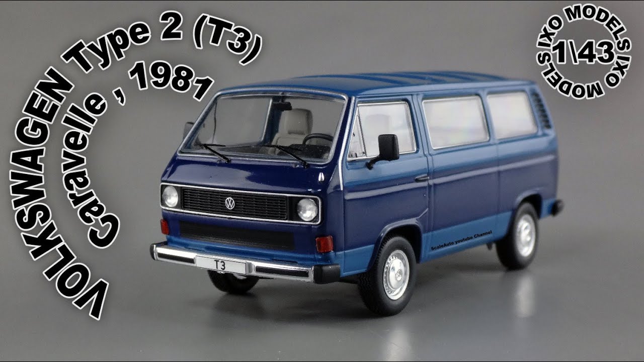 VOLKSWAGEN Type 2 T3 Caravelle , 1981  (IXO) 1\43