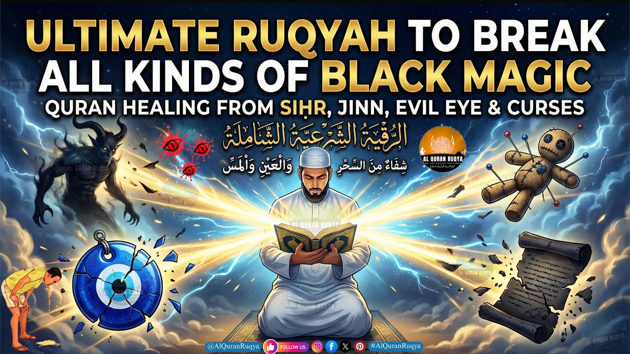 Ultimate Ruqyah to Break All Kinds of Black Magic | Quran Healing from Siḥr, Jinn, Evil Eye & Curses