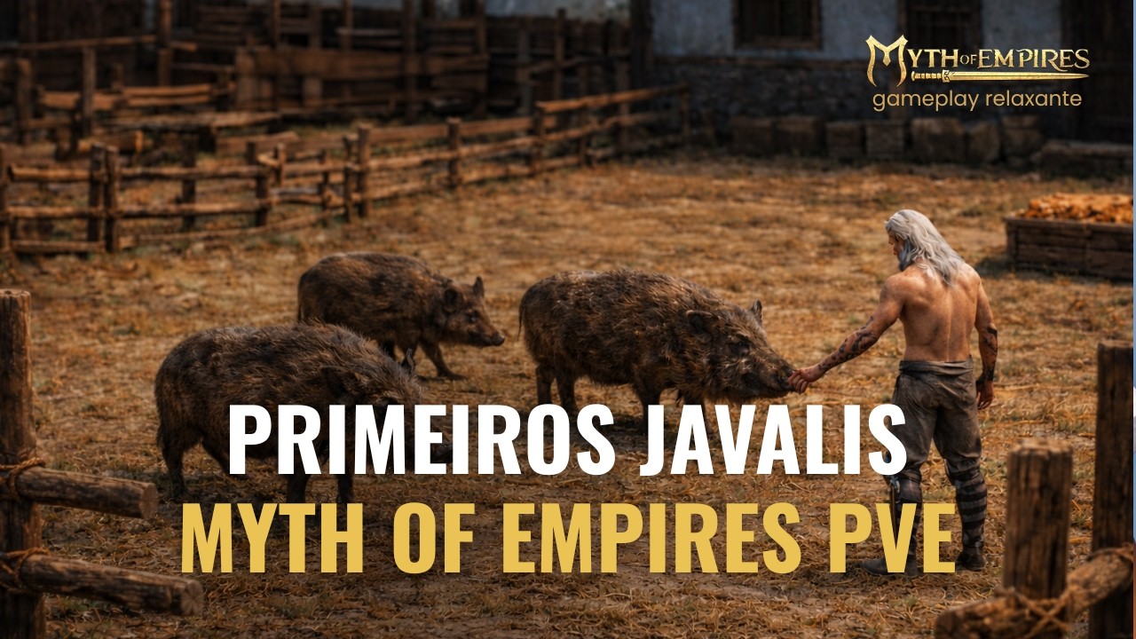 MYTH OF EMPIRES | Criando os Primeiros Animais • Gameplay Relaxante PvE