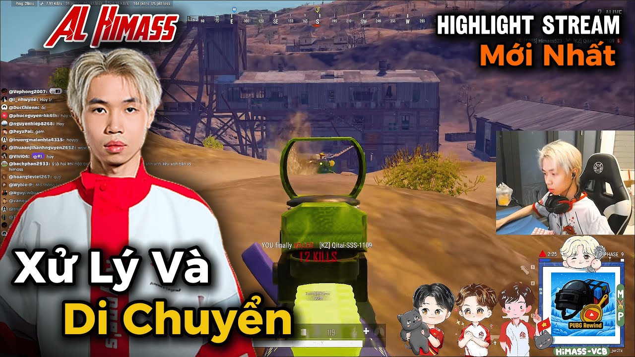 PUBG Himass CLUTCH 1vs4 🔥 Gánh Bo Cuối Khi Đồng Đội Gục Sớm |  Highlight Stream Mới Nhất