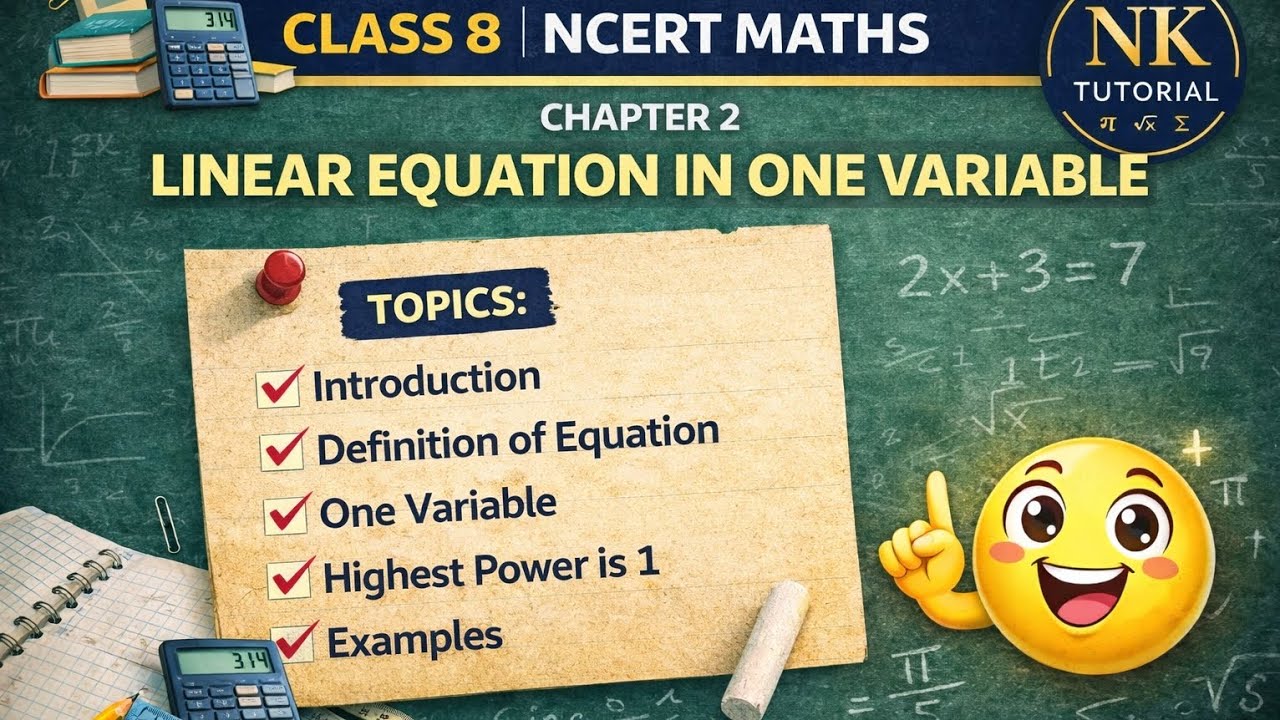 Class 8 Maths Chapter 2 | Linear Equation in One Variable Introduction