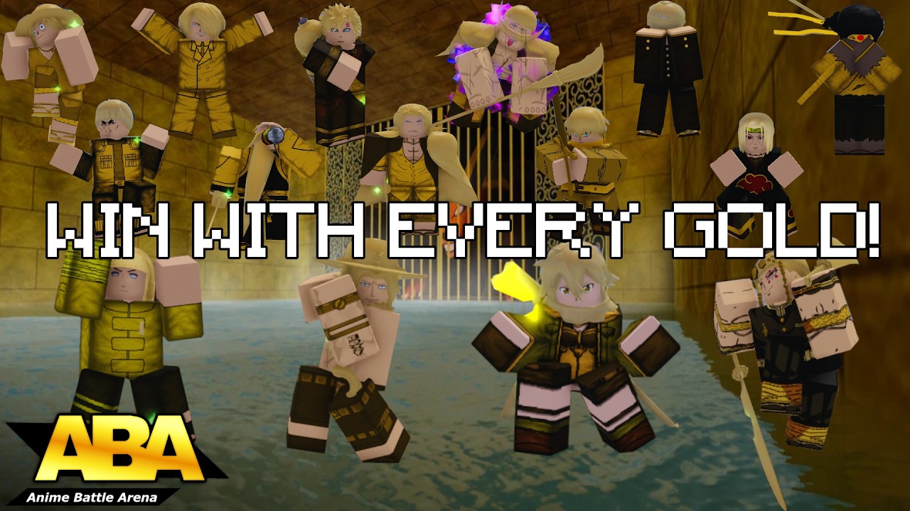 ABA UNTIL I WIN WITH ALL OF MY GOLD SKINS! | Roblox ABA