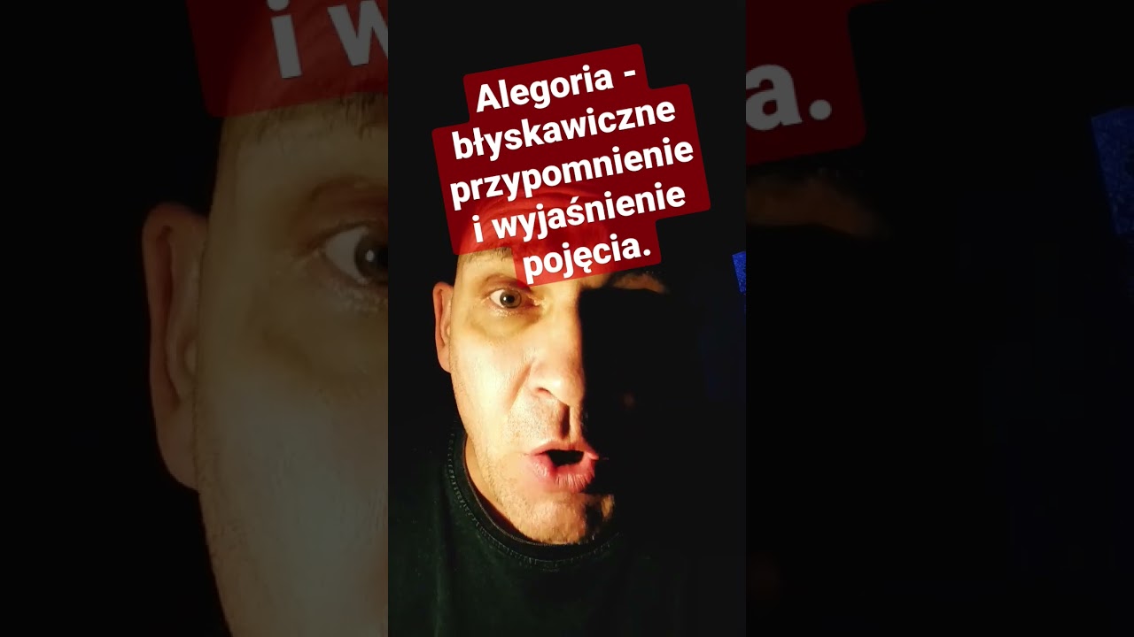 Alegoria - błyskawiczne przypomnienie i wyjaśnienie pojęcia. Ponury Polonista tłumaczy.
