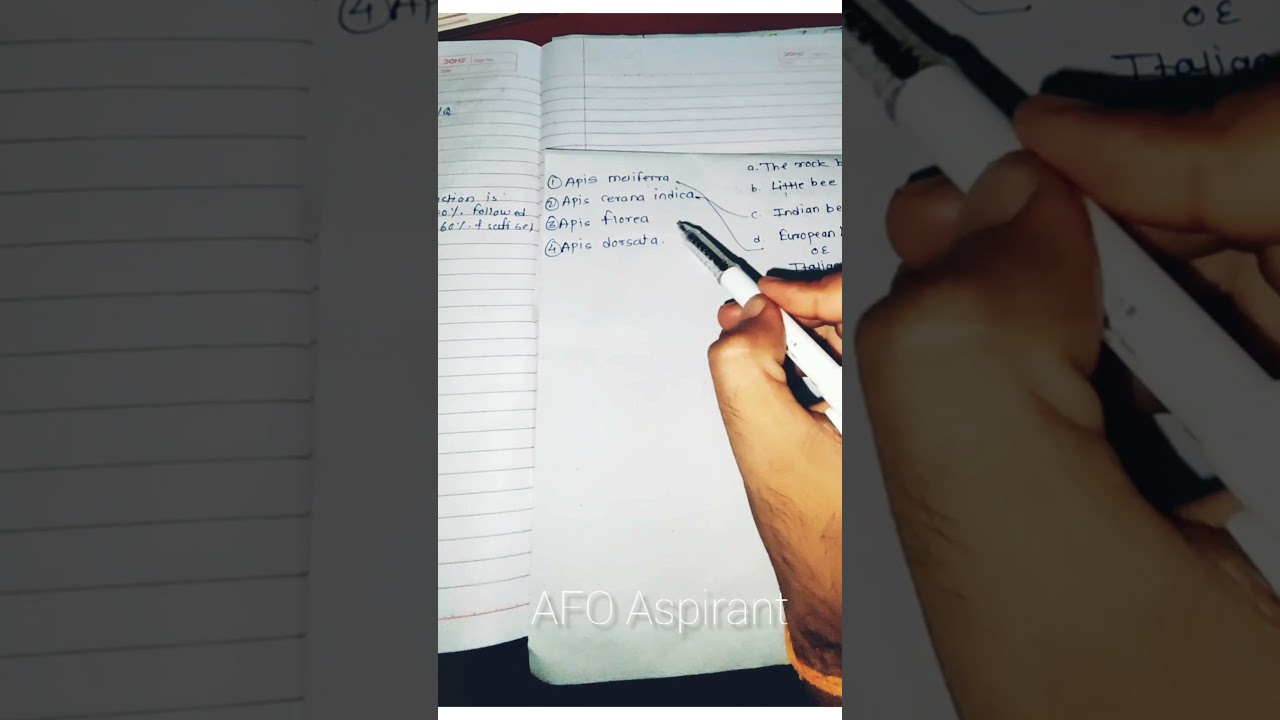 Apiculture - Match the pairs | 4 Marks in 20 sec #bomafo ibpsafo #shorts