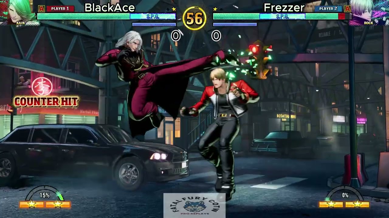FF Cotw BlackAce #1 Ranked (Kain) vs Freezzer # 1 Ranked (Rock) Fatal fury: City of the Wolves