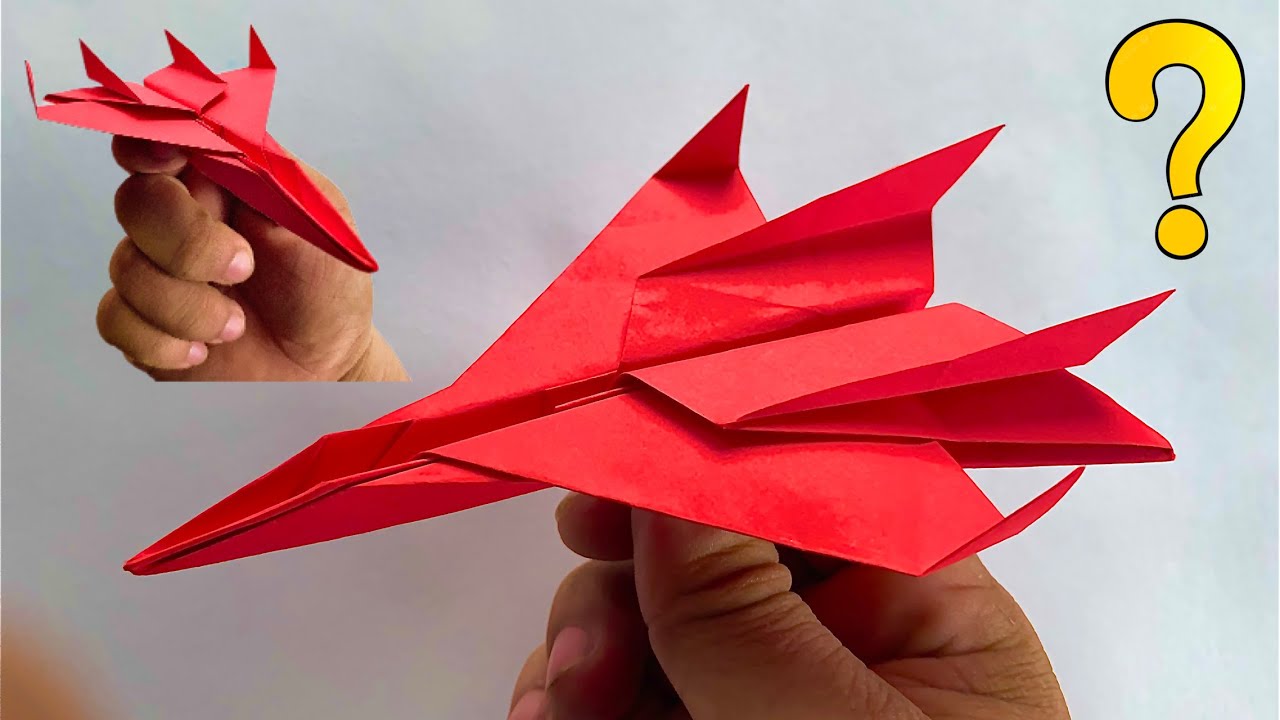Como hacer un Avion de papel F15 ✈️ Origami