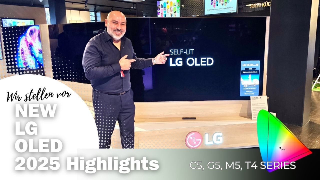 LG TV Neuheiten 2025 M5, G5, C5 & 77 Zoll Transparent OLED T4