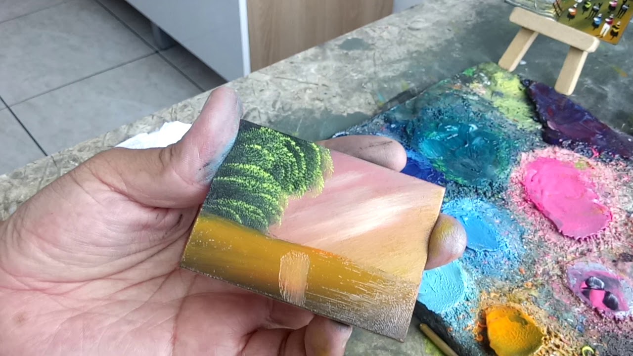 Pintura en miniatura al óleo