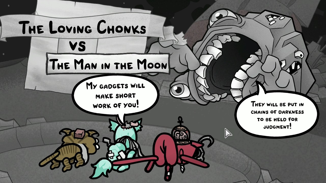 Mewgenics - Moon Boss first attempt/clear of The Man In The Moon