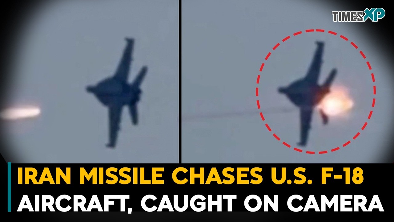 Iran Missile Chases U.S. F-18 Aircraft, Caught on Camera| Ian-Israel-U.S. War