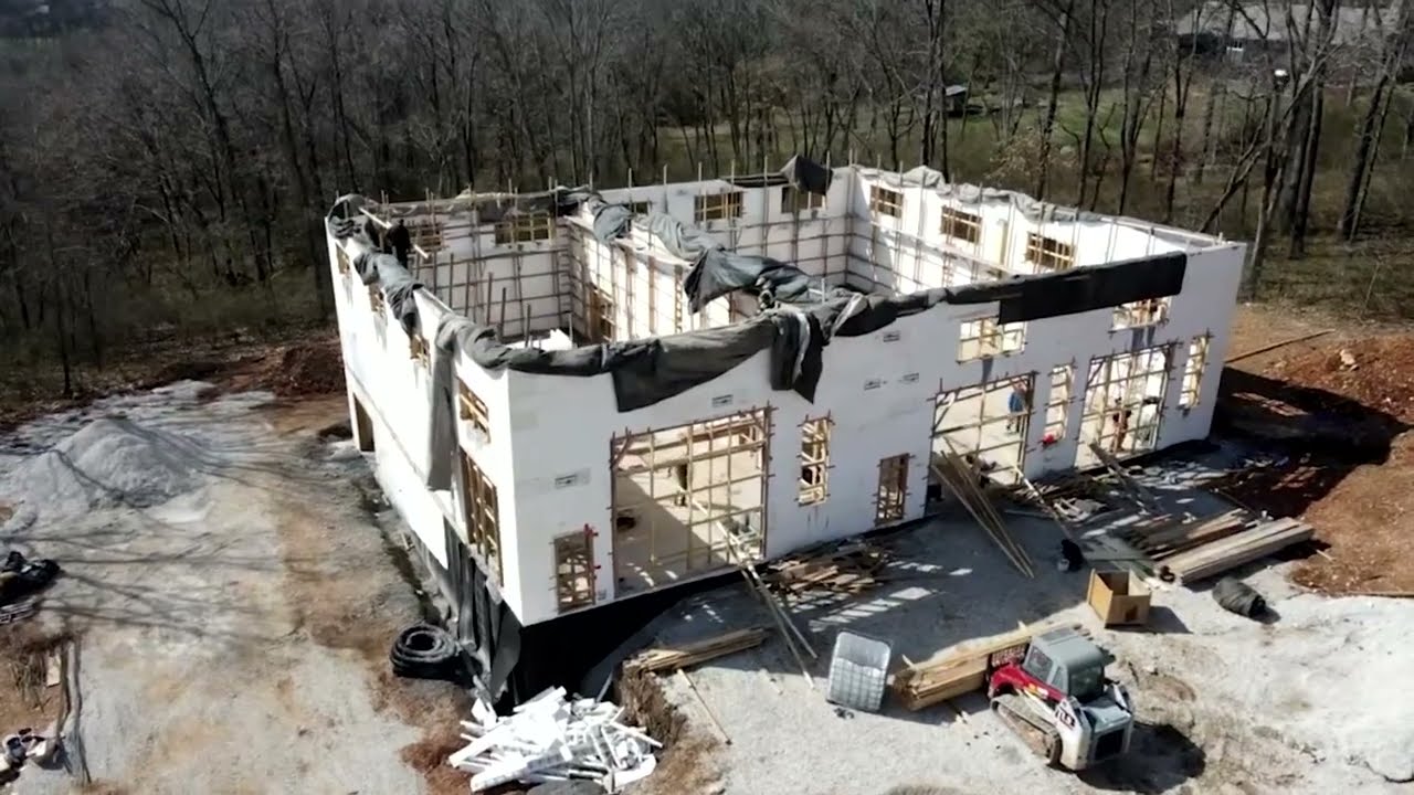 Zont Bracing Walkthrough - Site Visit with Cutting Edge Homes Insulated Concrete Forms (ICF)