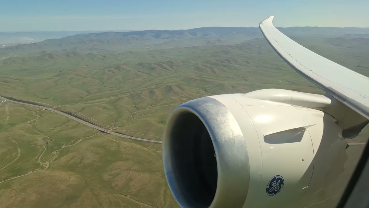 MIAT Mongolian Airlines Boeing 787-9 Takeoff Ulaanbaatar New Airport