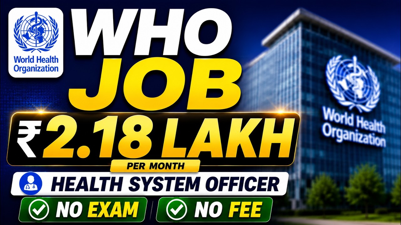 Health Officer Vacancy in WHO 2026 | Eligibility | Salary | Apply Process | Full Details