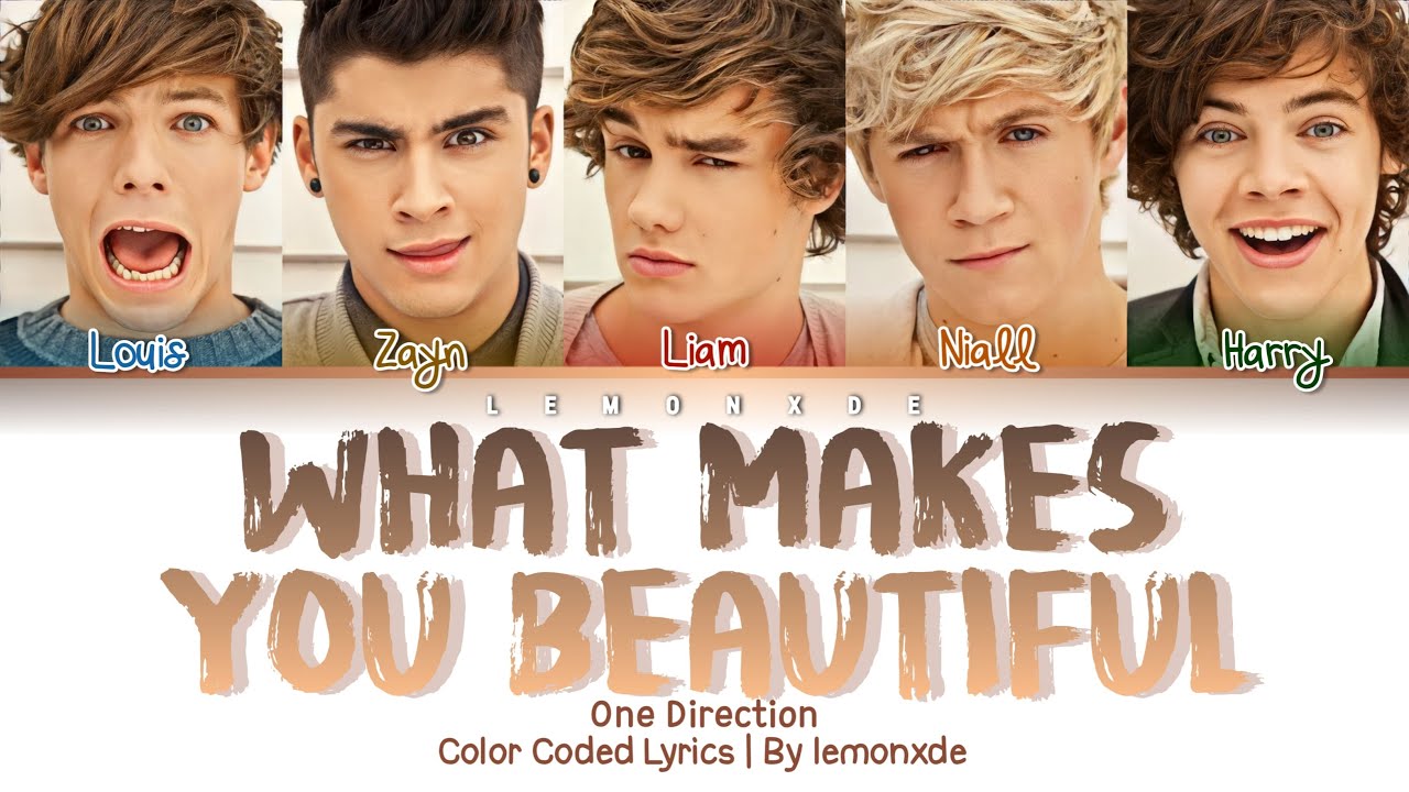 One Direction - What Makes You Beautiful [Color Coded Lyrics]