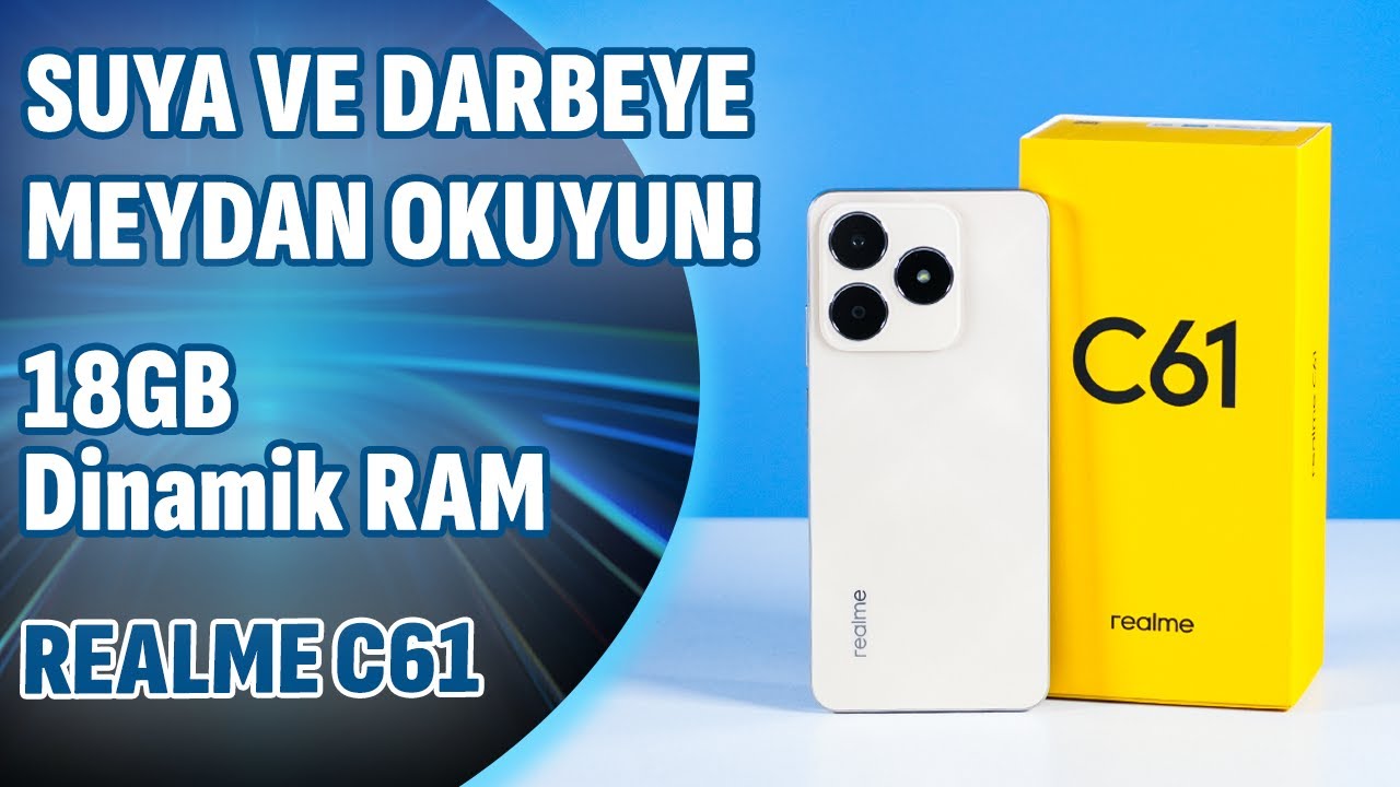 SUYA VE DARBEYE MEYDAN OKUYUN! Realme C61 Akıllı Telefon İnceleme