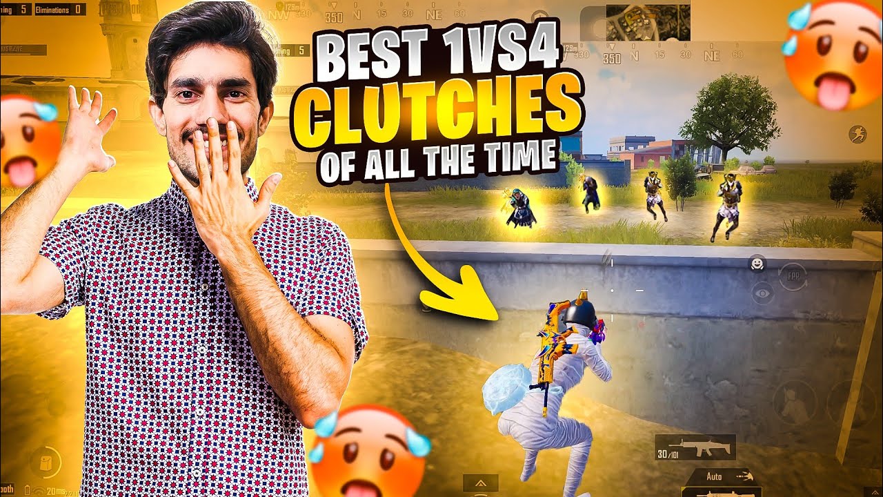 1vs4 Clutches Against Conqueror SQUAD || Fm Nasir Yt Best Moments